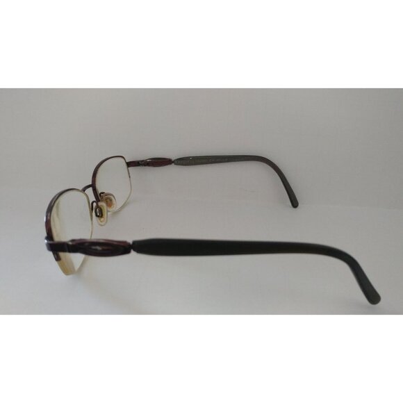Authentic Clearvision 52*17*130mm Millie Brown Half Rimmed Eyeglasses Frames - Picture 2 of 6